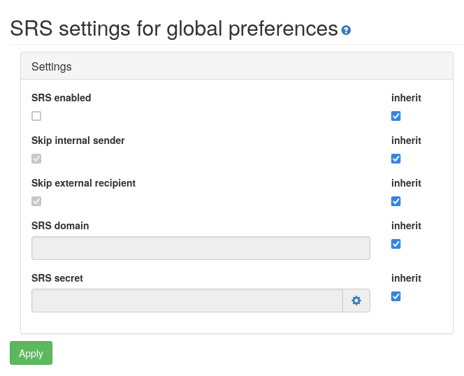 SRS config