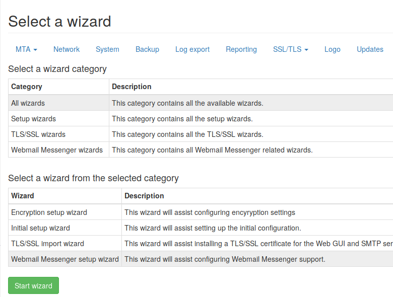 Wizard select