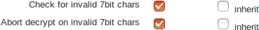 Check for valid 7bit chars